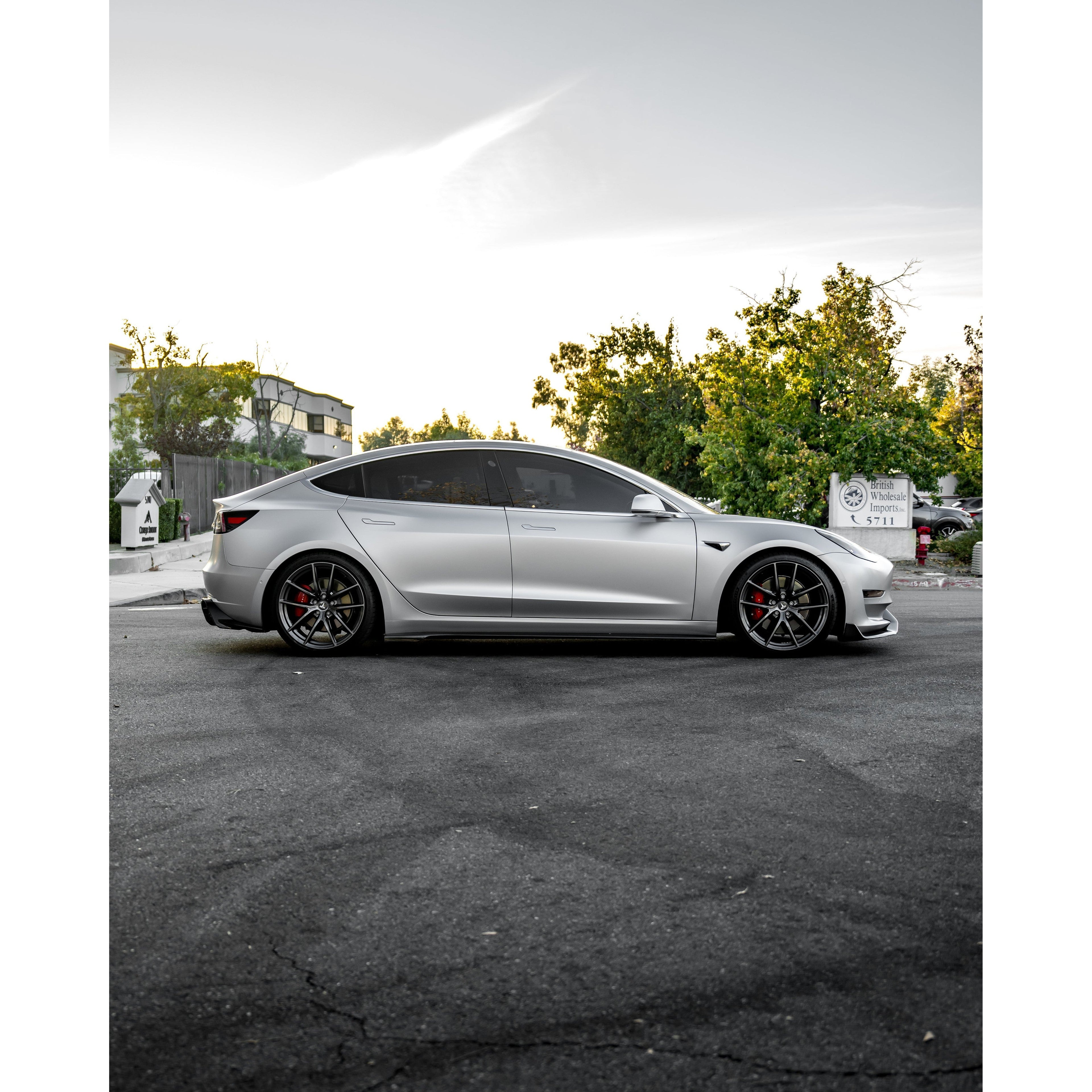 ADRO Tesla Model 3 Carbon Fiber Side Skirts V2 (2017-2023)