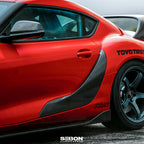 Seibon OE-Style Carbon Fiber Door Garnish - 2020-2024 Toyota GR Supra
