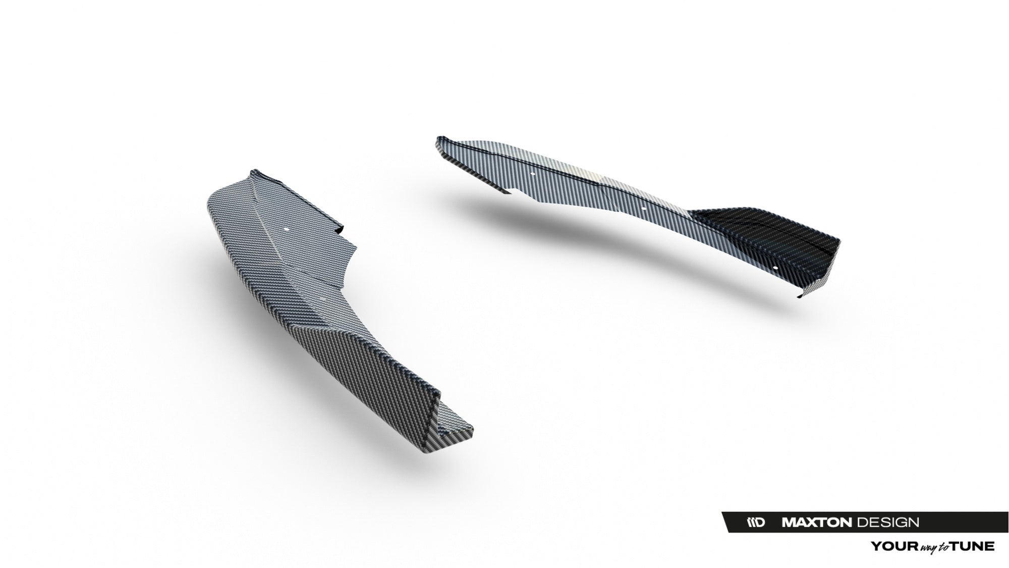 Audi - RS3 Sedan - 8Y Facelift - Carbon Fiber Rear Side Splitters