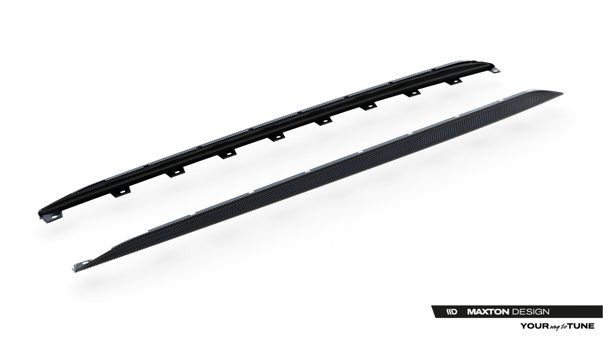 Audi - RS3 Sedan - 8Y Facelift - Carbon Fiber Side Skirts - V2