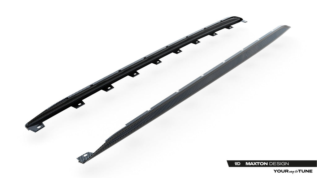 Audi - RS3 Sedan - 8Y Facelift - Carbon Fiber Side Skirts - V2