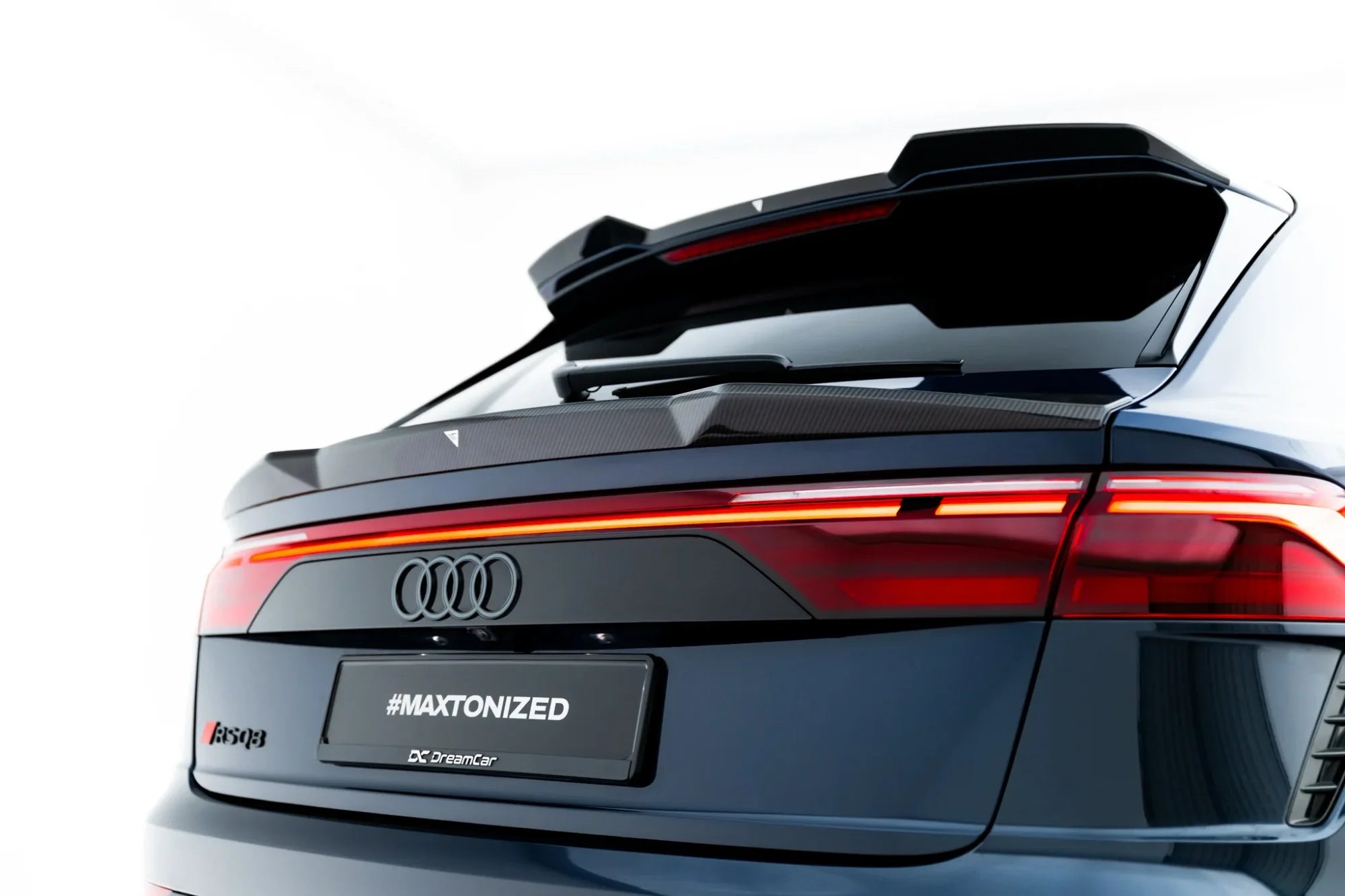 AUDI -  RSQ8 / SQ8 / Q8 S-LINE - CARBON FIBER LOWER TAILGATE SPOILER