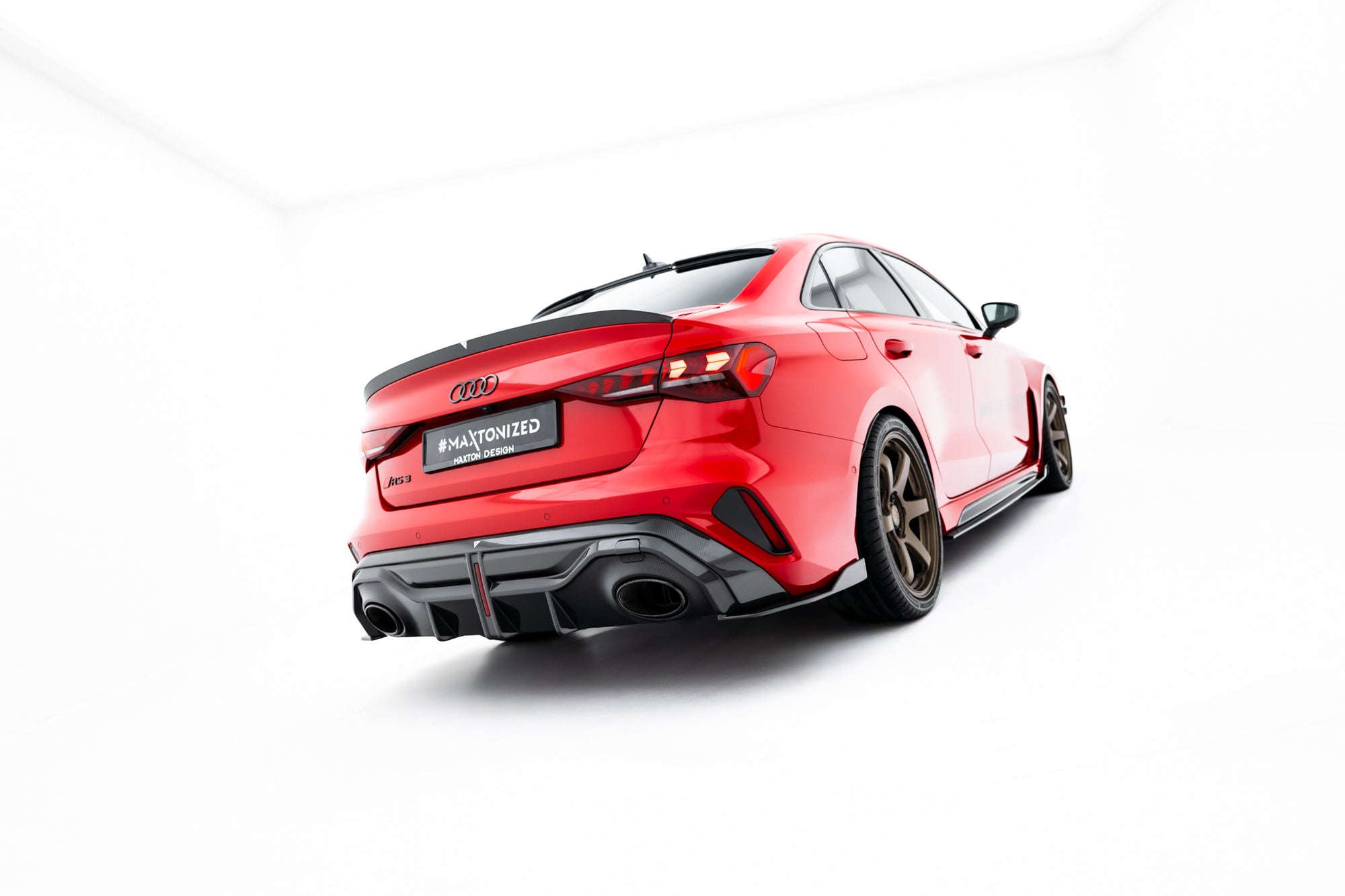 Audi - RS3 / S3 / A3 S-Line / A3 - Sedan 8Y Facelift - Carbon Fiber Tailgate Spoiler - V2