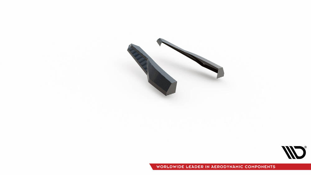 AUDI - RSQ8 - MK1 - CARBON FIBER REAR SIDE SPLITTERS (WORKS ONLY WITH THE REAR DIFFUSER)