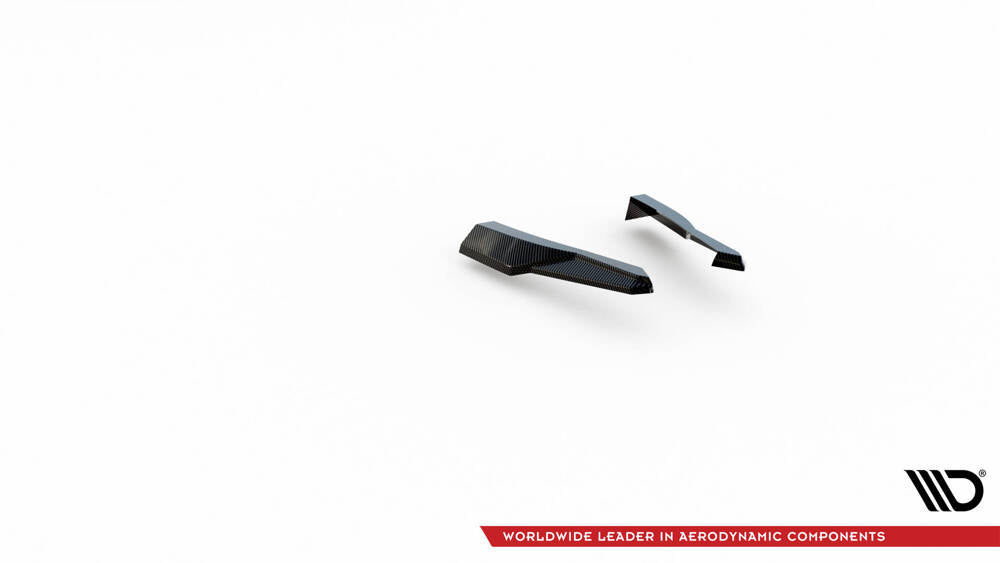 AUDI - RSQ8 - MK1 - CARBON FIBER REAR SIDE SPLITTERS (WORKS ONLY WITH THE REAR DIFFUSER)