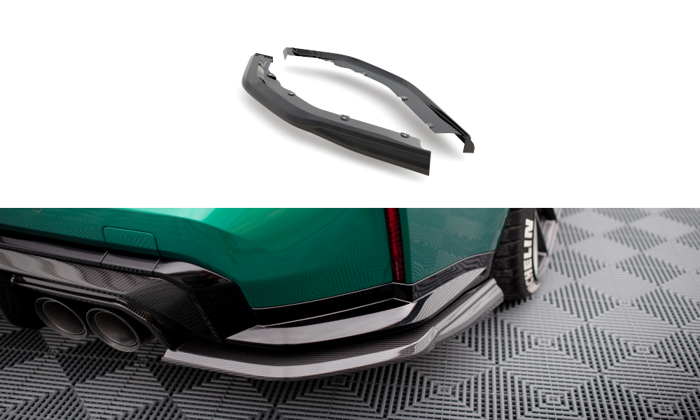 BMW - M3 G80 - CARBON FIBER REAR SIDE SPLITTERS - V1
