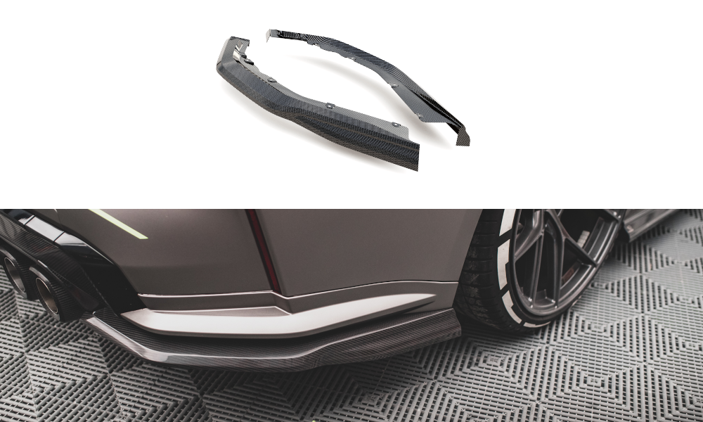 BMW - 4 SERIES - G82 - M4 - CARBON FIBER REAR SIDE SPLITTERS - V1