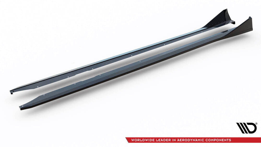 BMW - M2 - G87 - CARBON FIBER SIDE SKIRTS DIFFUSERS