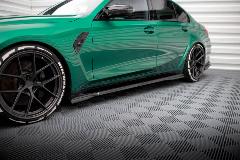 BMW - M3 G80 - CARBON FIBER SIDE SKIRTS DIFFUSERS - V1