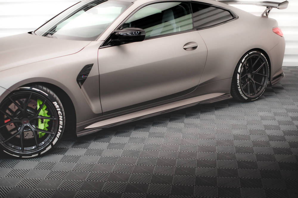 BMW - 4 SERIES - G82 - M4 - CARBON FIBER SIDE SKIRTS DIFFUSERS - V1