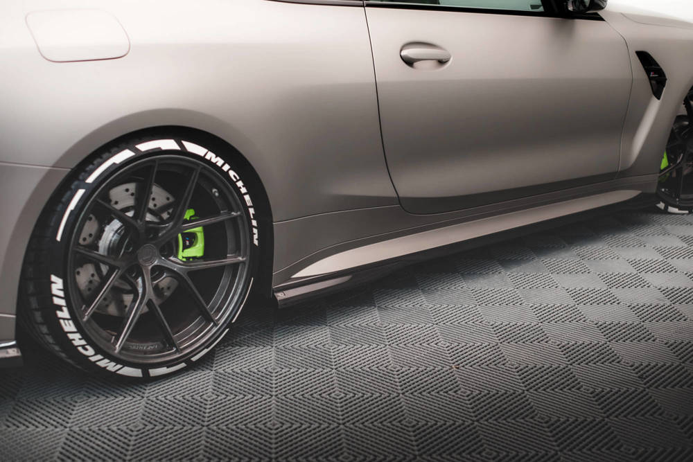 BMW - 4 SERIES - G82 - M4 - CARBON FIBER SIDE SKIRTS DIFFUSERS - V1