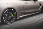 BMW - 4 SERIES - G82 - M4 - CARBON FIBER SIDE SKIRTS DIFFUSERS - V1