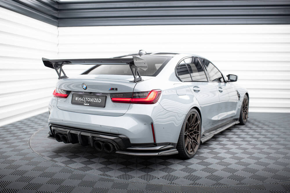 BMW - M3 G80 / M340I G20 / 3 M-PACK G20 / 3 STANDARD G20 - CARBON SPOILER WITH EXTERNAL BRACKETS UPRIGHTS