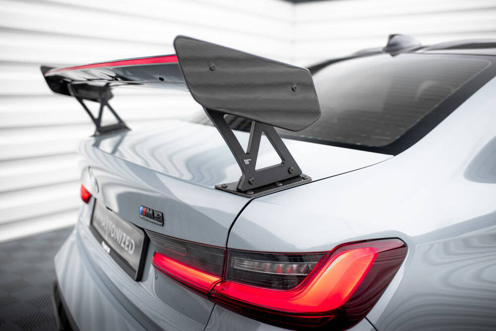 BMW - M3 G80 / M340I G20 / 3 M-PACK G20 / 3 STANDARD G20 - CARBON SPOILER WITH EXTERNAL BRACKETS UPRIGHTS + LED
