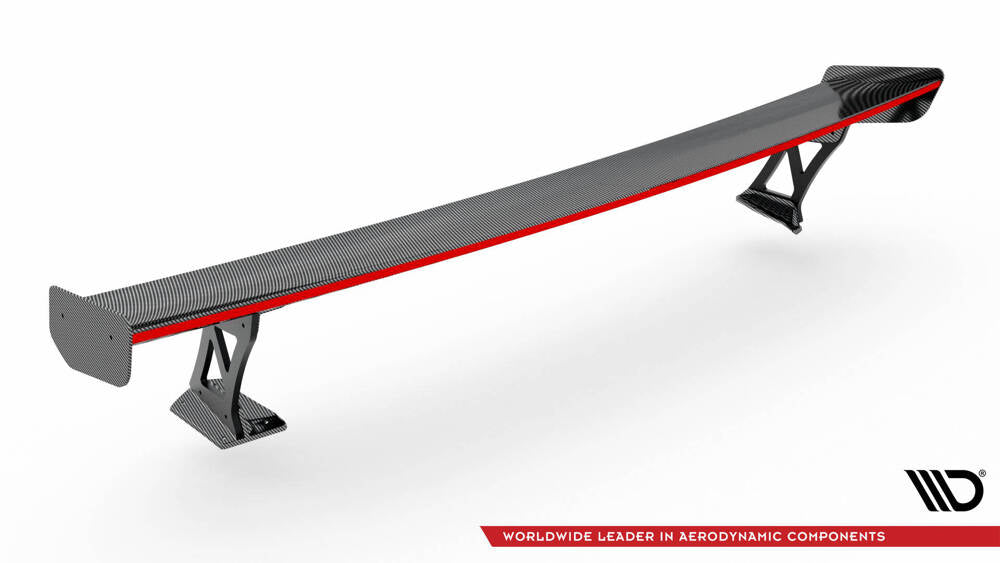 BMW - M3 G80 / M340I G20 / 3 M-PACK G20 / 3 STANDARD G20 - CARBON SPOILER WITH EXTERNAL BRACKETS UPRIGHTS + LED