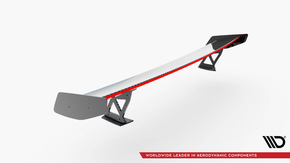 BMW - G82 - M4 - CARBON SPOILER WITH EXTERNAL BRACKETS UPRIGHTS + LED