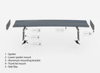 BMW - M3 G80 / M340I G20 / 3 M-PACK G20 / 3 STANDARD G20 - CARBON SPOILER WITH INTERNAL BRACKETS UPRIGHTS