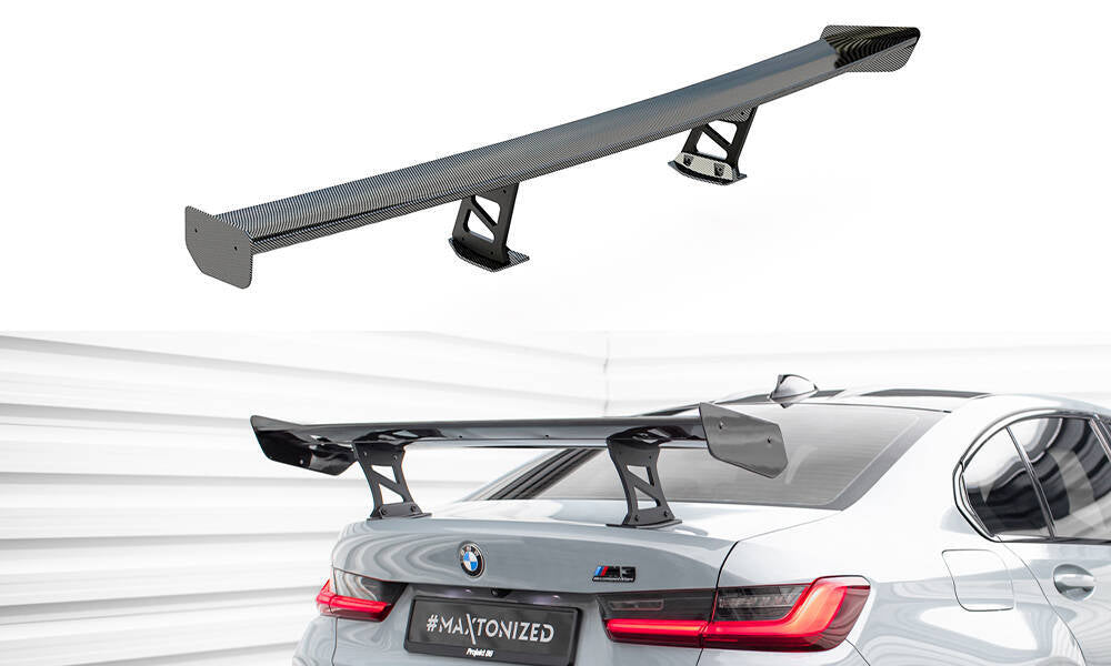 BMW - M3 G80 / M340I G20 / 3 M-PACK G20 / 3 STANDARD G20 - CARBON SPOILER WITH INTERNAL BRACKETS UPRIGHTS