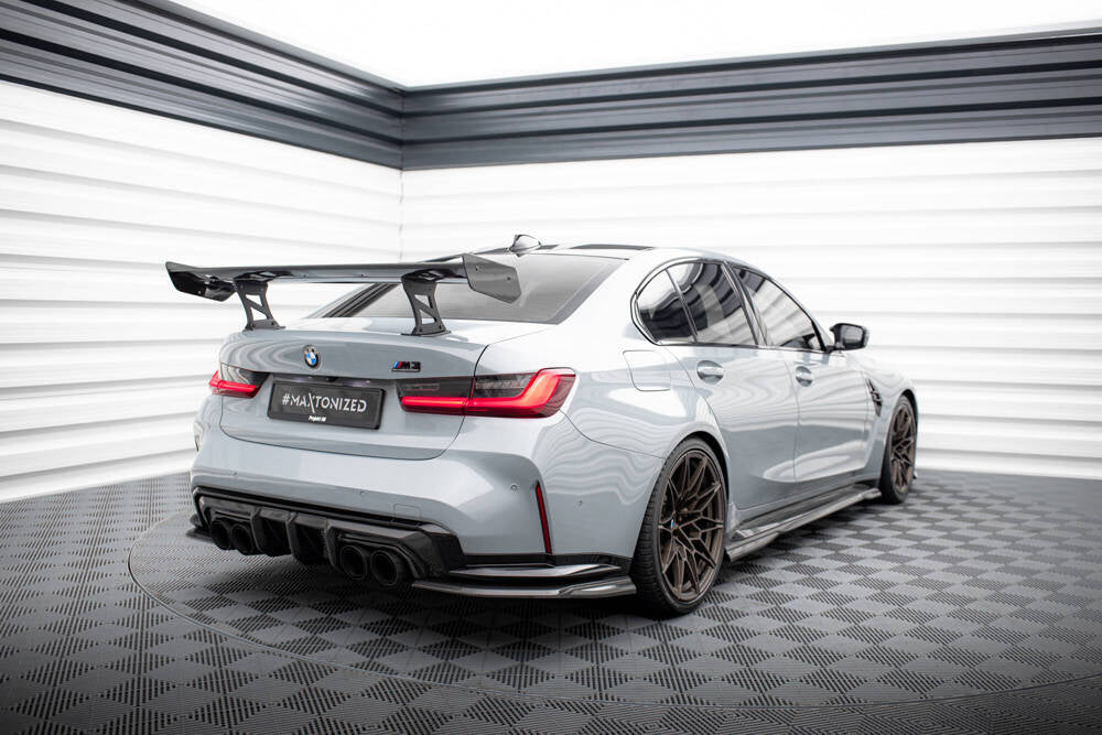 BMW - M3 G80 / M340I G20 / 3 M-PACK G20 / 3 STANDARD G20 - CARBON SPOILER WITH INTERNAL BRACKETS UPRIGHTS