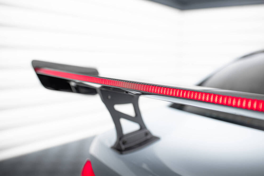 BMW - M3 G80 / M340I G20 / 3 M-PACK G20 / 3 STANDARD G20 - CARBON SPOILER WITH INTERNAL BRACKETS UPRIGHTS + LED