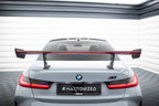 BMW - M3 G80 / M340I G20 / 3 M-PACK G20 / 3 STANDARD G20 - CARBON SPOILER WITH INTERNAL BRACKETS UPRIGHTS + LED