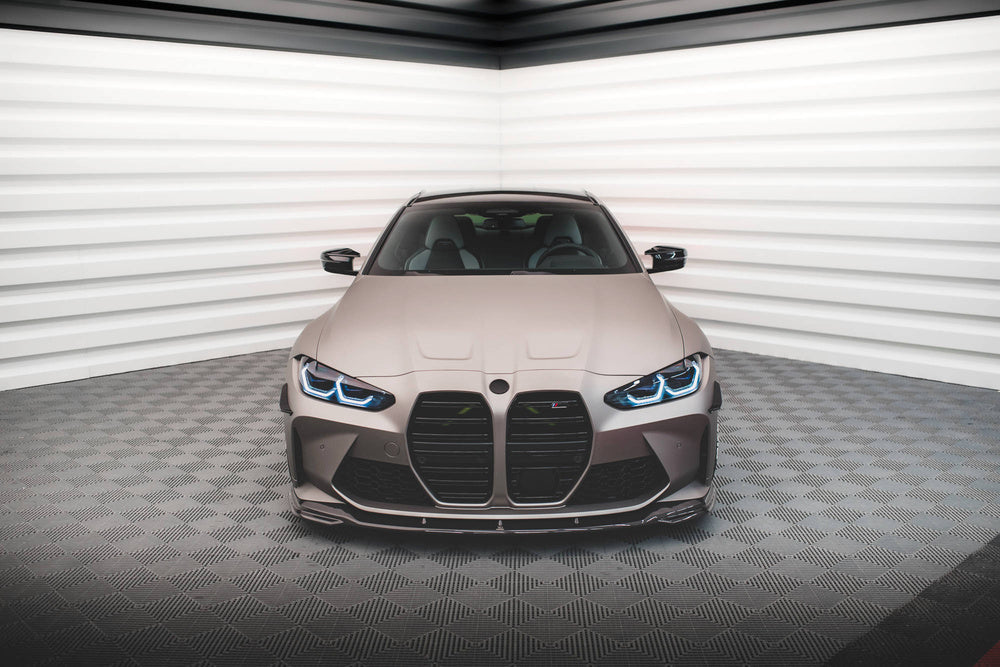BMW - M3 SEDAN / TOURING G80 / G81 & M4 G82 - CARBON FIBER FRONT SPLITTER - V2