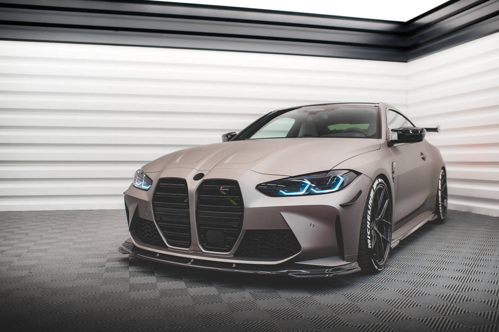 BMW - M3 SEDAN / TOURING G80 / G81 & M4 G82 - CARBON FIBER FRONT SPLITTER - V2