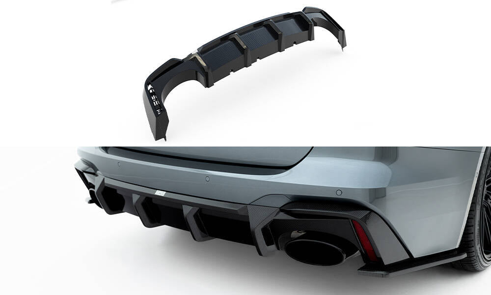 AUDI - RS6 C8 - REAR DIFFUSER - CARBON FIBER (version without towbar)