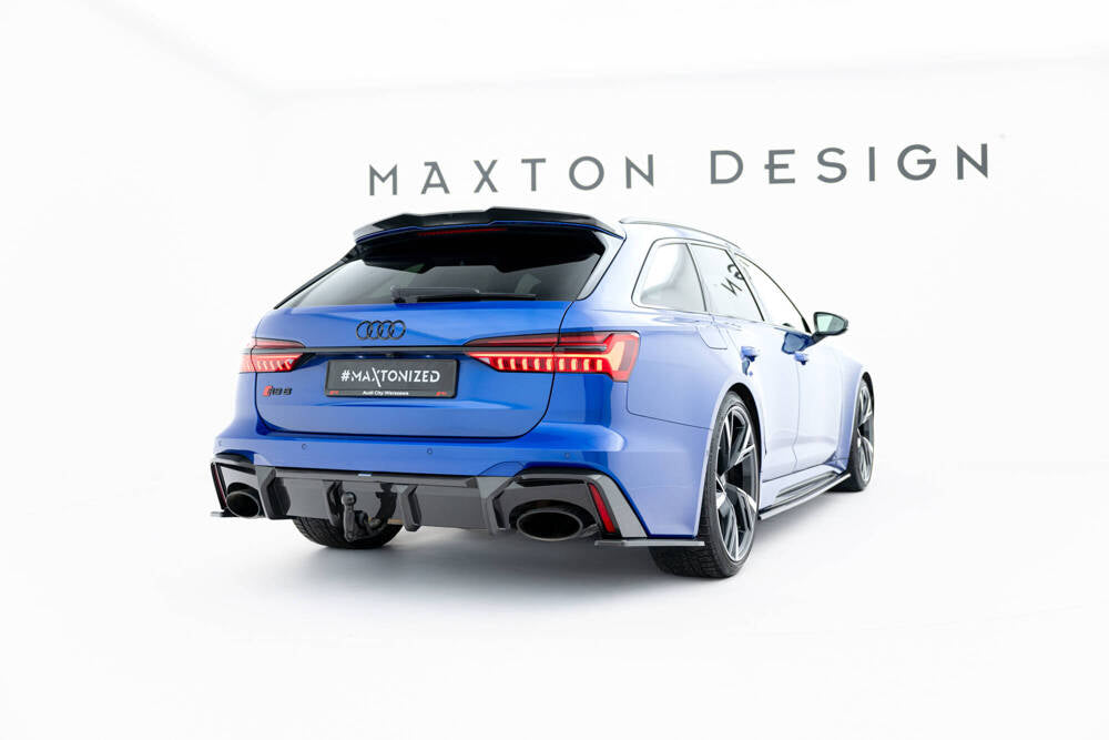 AUDI - RS6 C8 - REAR DIFFUSER - CARBON FIBER (version with towbar)