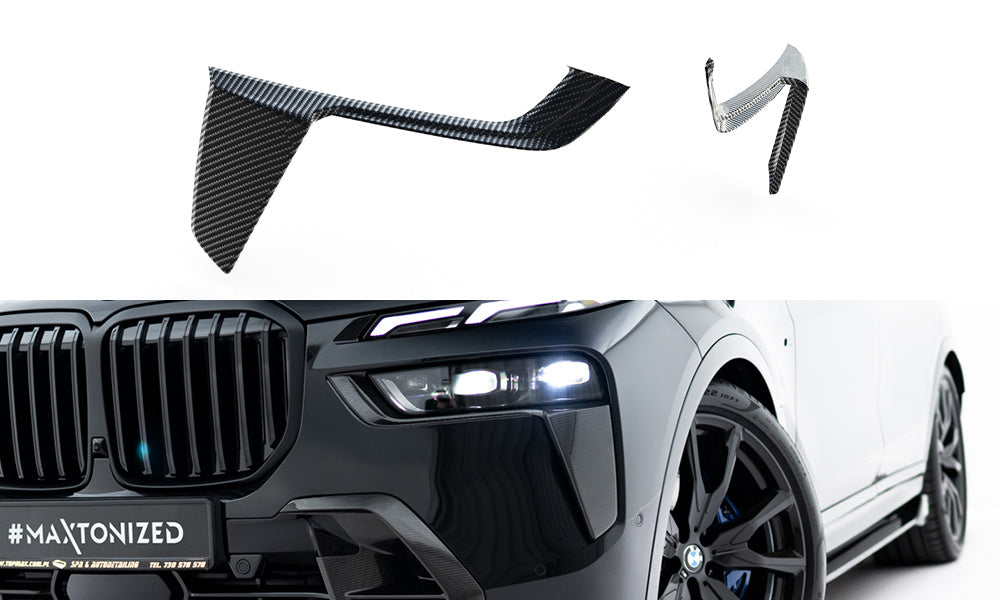 BMW - X7 M-PACK - G07  FACELIFT - CARBON FIBER FRONT BUMPER AIR INTAKES