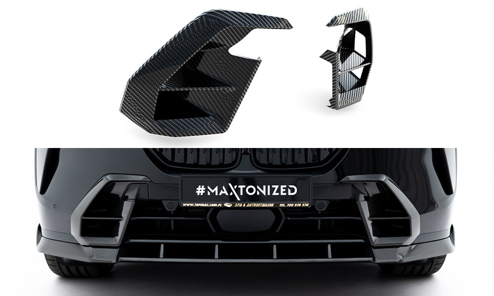 BMW - X7 M-PACK - G07  FACELIFT - CARBON FIBER FRONT BUMPER SIDE VENTS