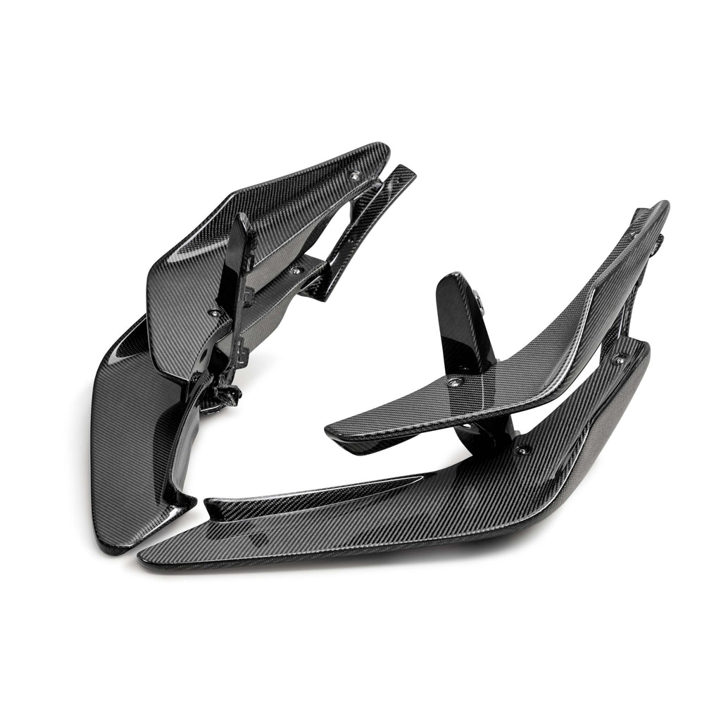 Seibon Carbon Fiber Front Bumper Canards - 2023-2025 Honda Civic Type R