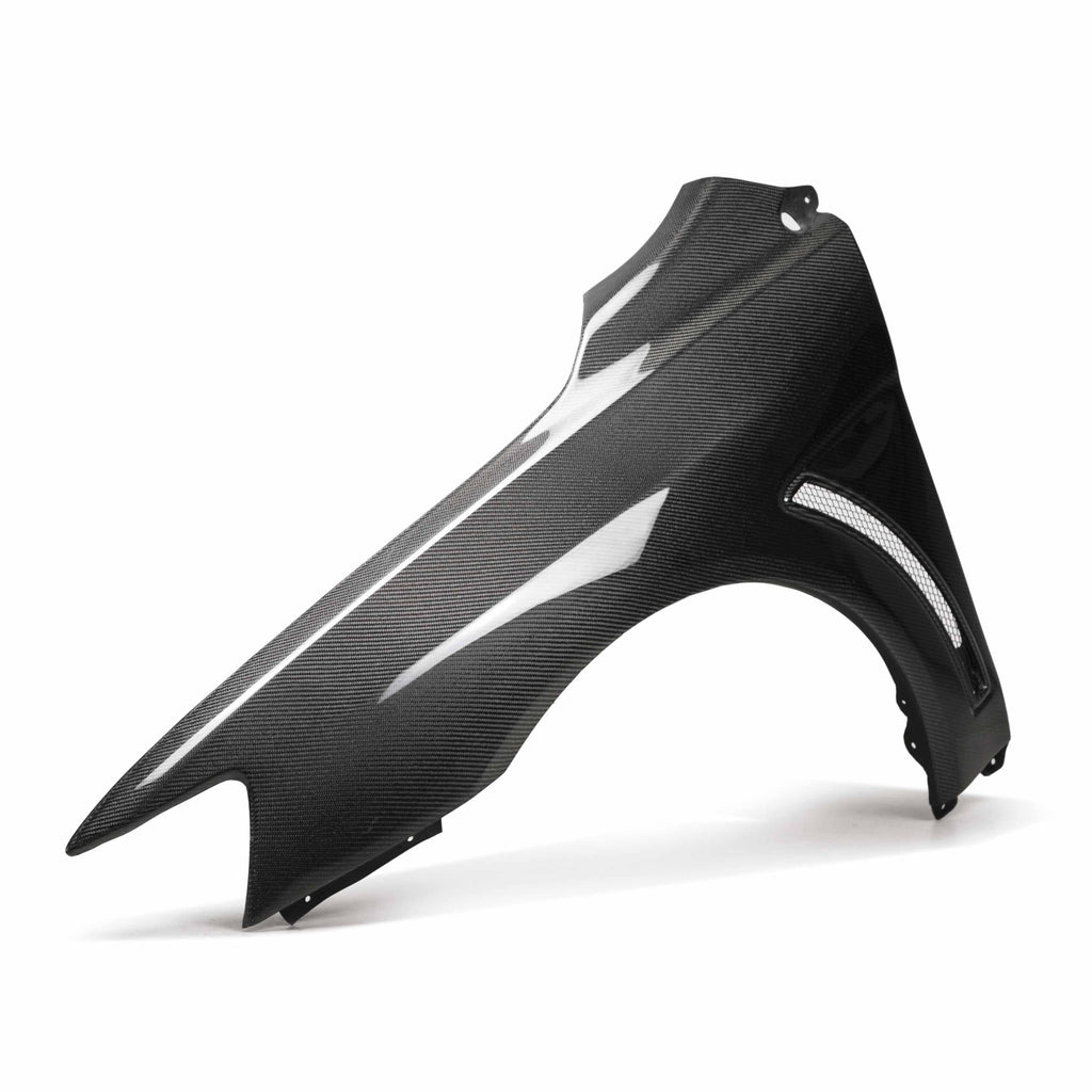 Seibon Carbon Fiber Fenders - 2008 -2015 Mitsubishi Lancer EVO X (10mm Wider)