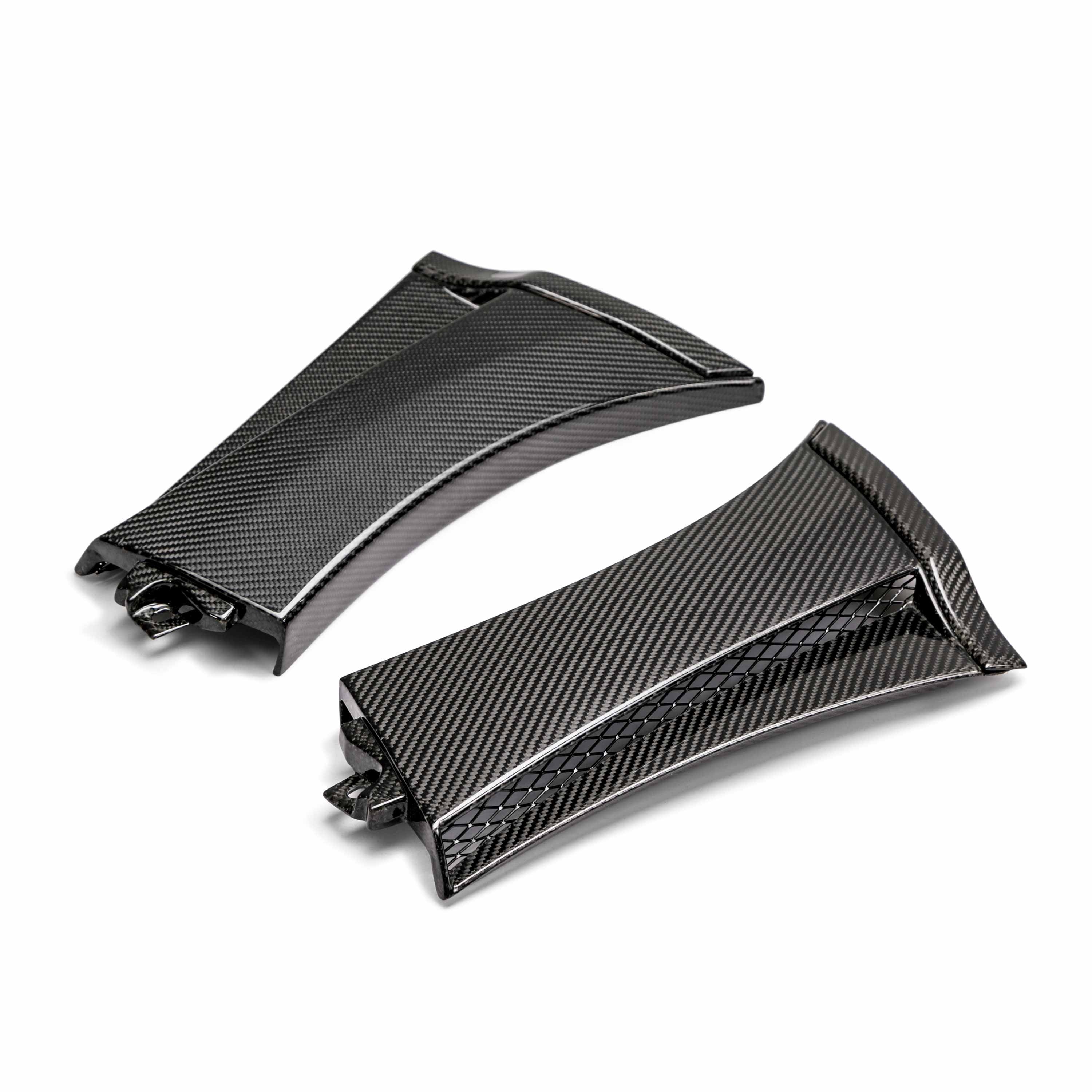 Seibon Carbon Fiber Fender Caps - 2008-2014 Subaru STI / 2011-2014 WRX