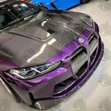 BMW G80 M3/G82 M4 V1 Style Carbon Fibre Hood