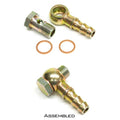 14mm Banjo Fitting Set for coolant lines - 3/8' Barb