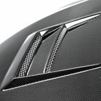 Seibon DV-Style Carbon Fiber Hood - 2008-2015 Mitsubishi Lancer EVO X