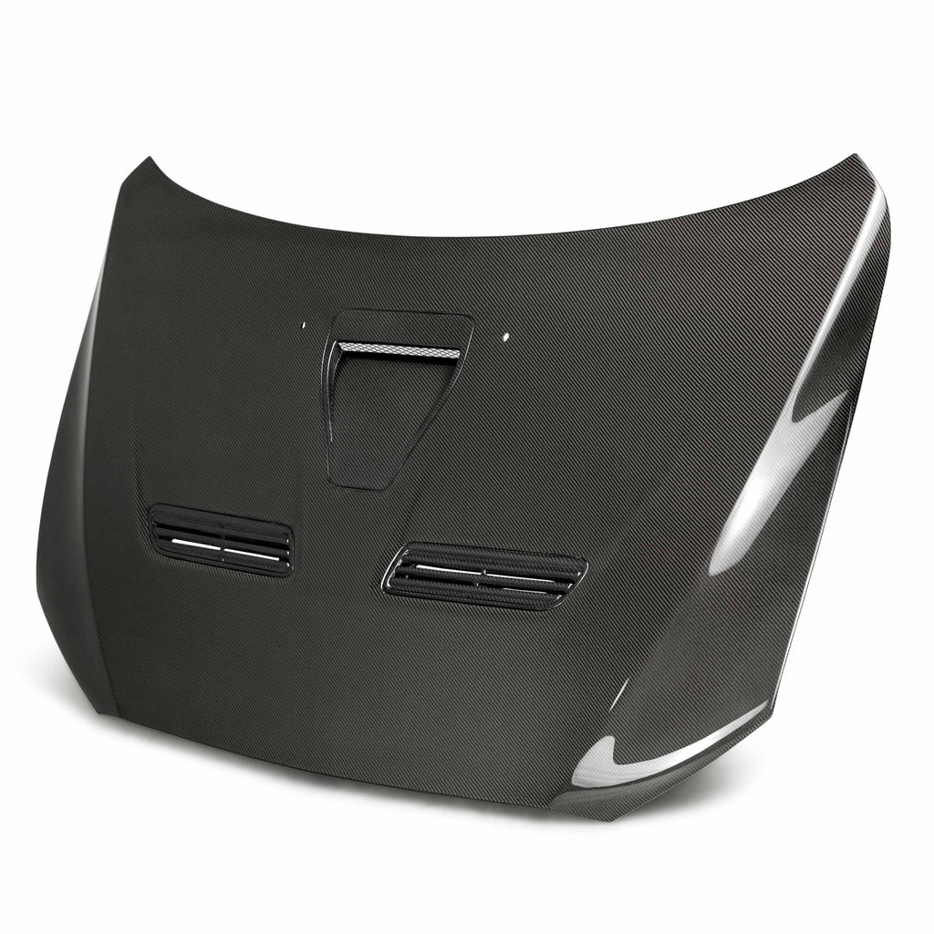Seibon OEM-Style Carbon Fiber Hood - 2008-2015 Mitsubishi Lancer EVO X