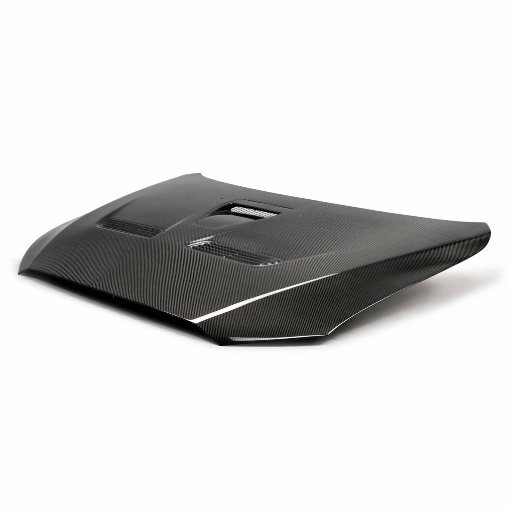 Seibon OEM-Style Carbon Fiber Hood - 2008-2015 Mitsubishi Lancer EVO X