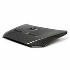 Seibon OEM-Style Carbon Fiber Hood - 2008-2015 Mitsubishi Lancer EVO X