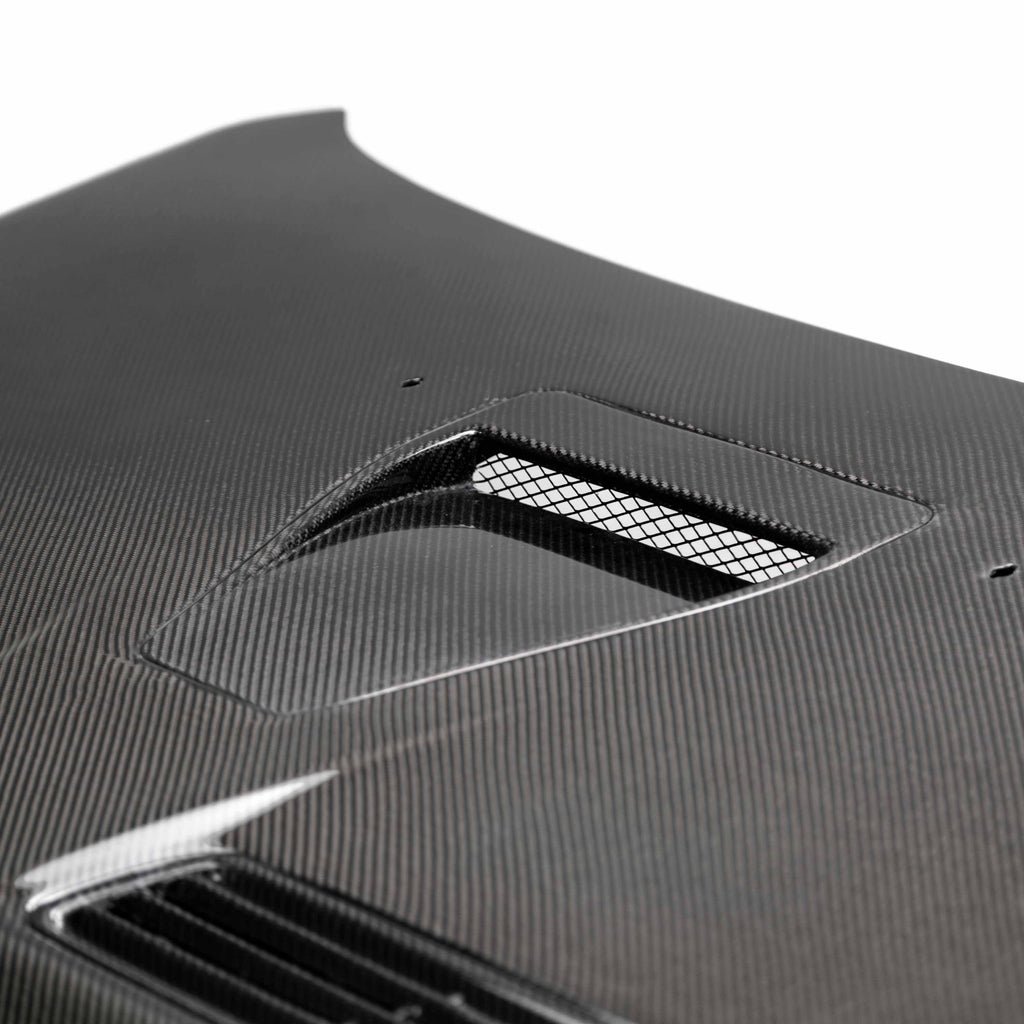 Seibon OEM-Style Carbon Fiber Hood - 2008-2015 Mitsubishi Lancer EVO X