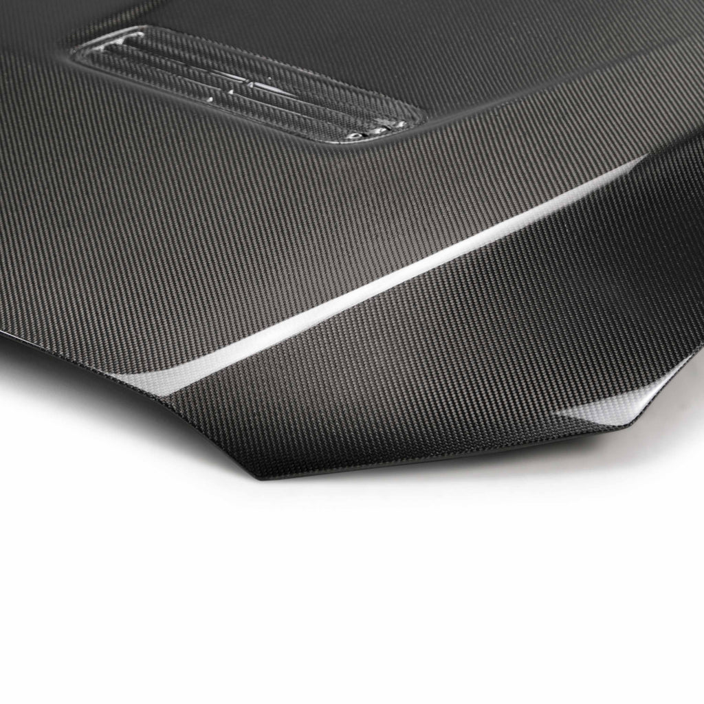 Seibon OEM-Style Carbon Fiber Hood - 2008-2015 Mitsubishi Lancer EVO X