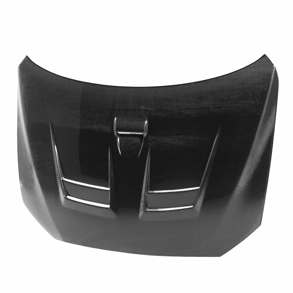Seibon DV-Style Carbon Fiber Hood - 2008-2017 Mitsubishi Lancer