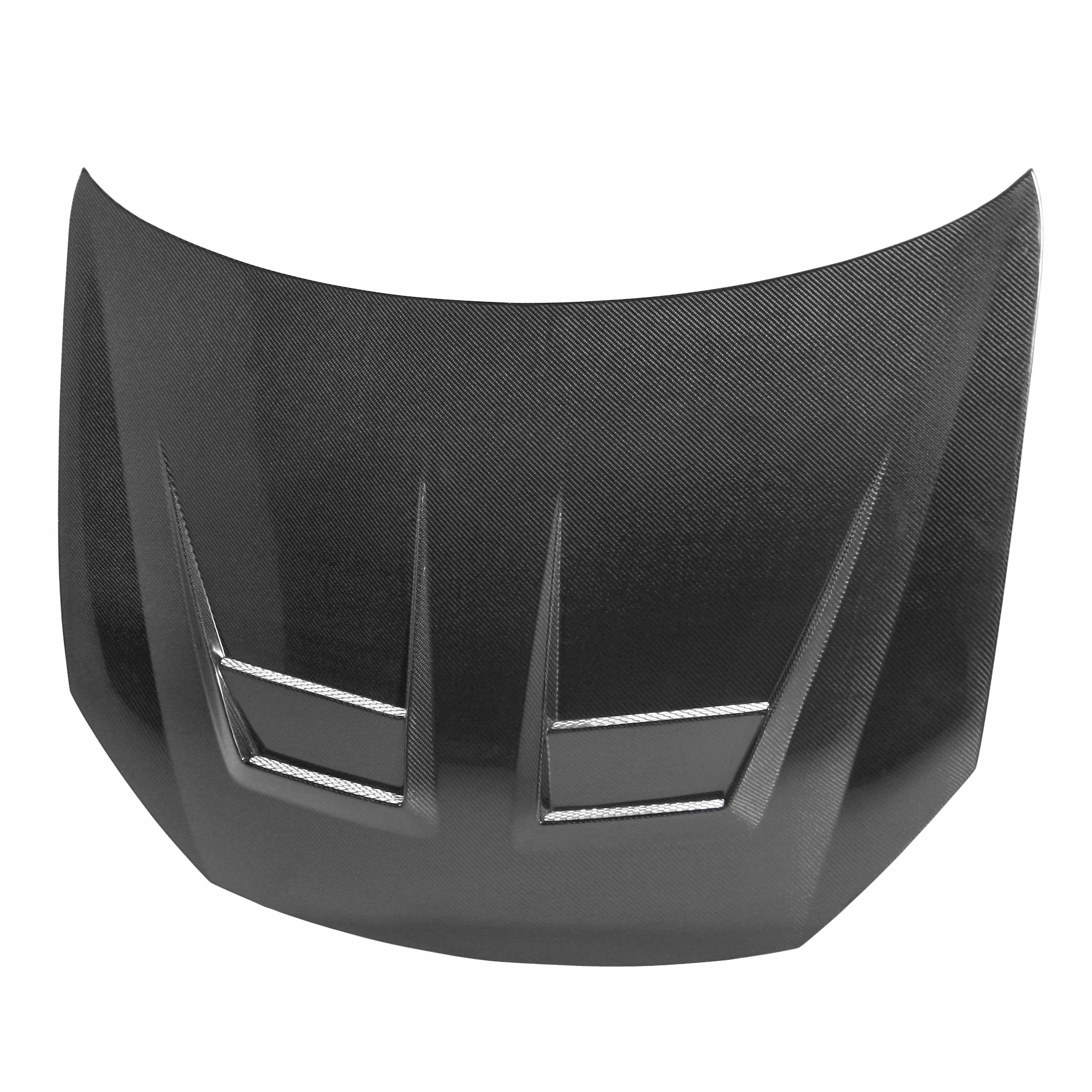 Seibon DV-Style Carbon Fiber Hood - 2010-2014 VW Golf / GTI (Shaved Emblem)