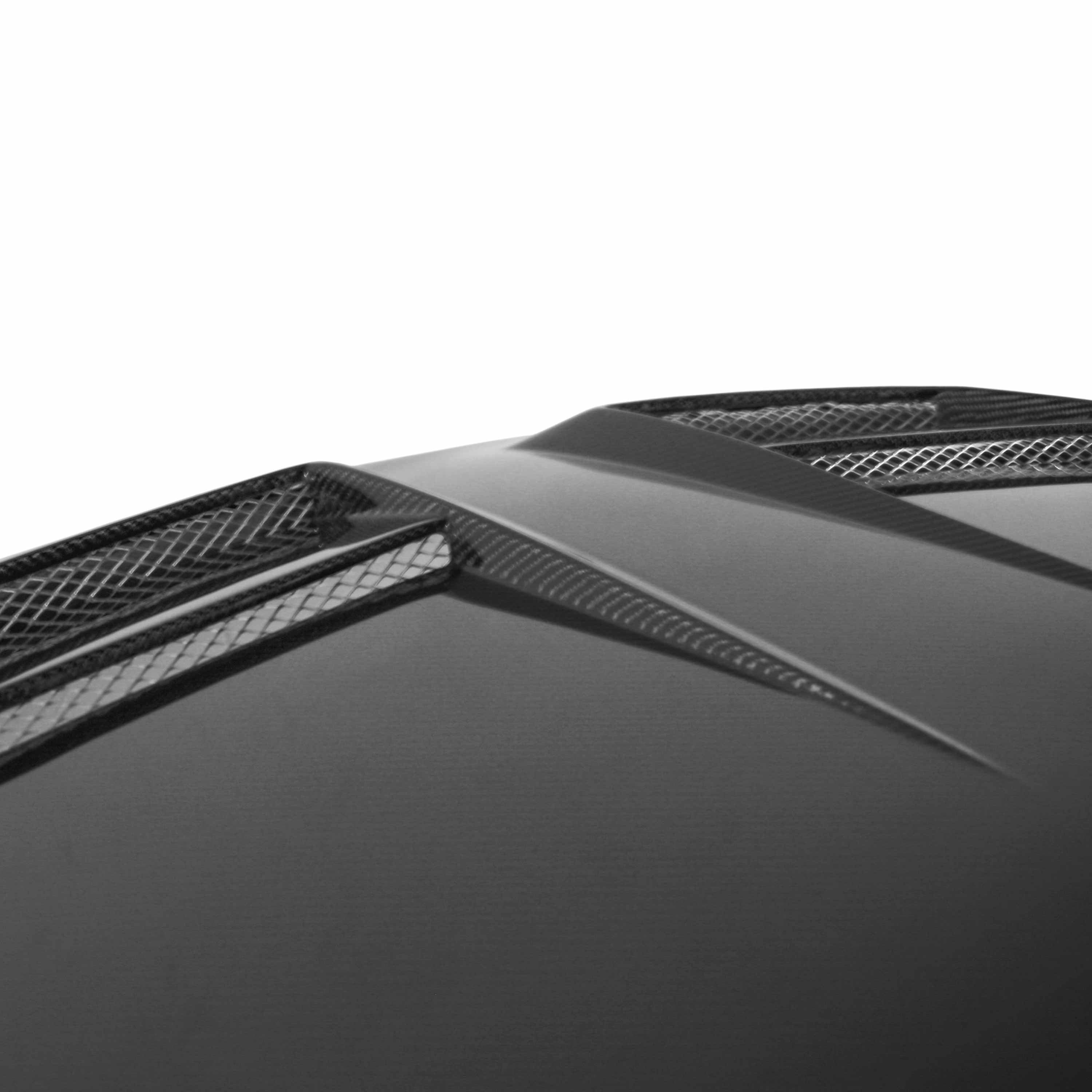 Seibon DV-Style Carbon Fiber Hood - 2010-2014 VW Golf / GTI (Shaved Emblem)