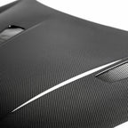 Seibon TM-Style Carbon Fiber Hood - 2010-2014 VW Golf / GTI (Shaved Emblem)