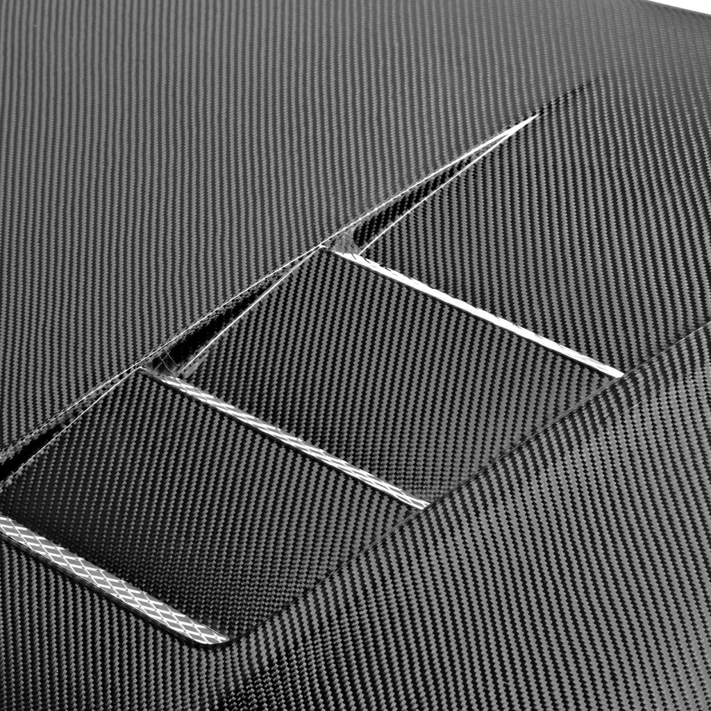 Seibon TS-Style Carbon Fiber Hood - 2012-2013 Honda Civic 2DR / 2012 Honda Civic 4DR