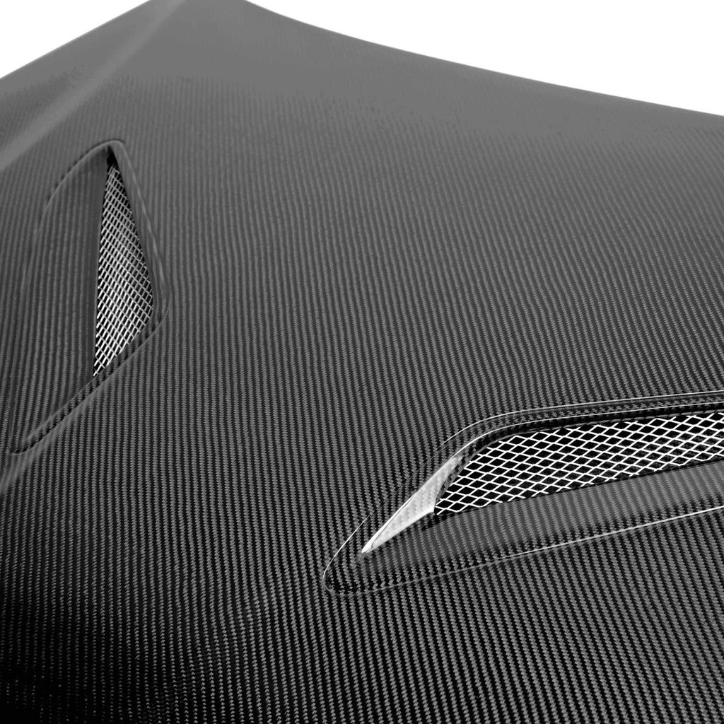 Seibon OEM-Style Carbon Fiber Hood - 2013-2016 Hyundai Genesis 2dr
