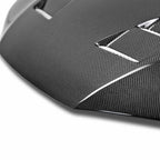 Seibon TS-Style Carbon Fiber Hood - 2014-2015 Honda Civic 2DR