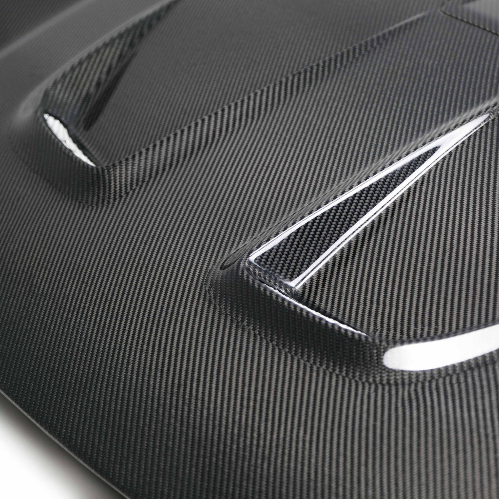 Seibon MR-Style Carbon Fiber Hood - 2016-2021 Honda Civic 2DR/4DR